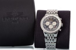 BREITLING NAVITIMER STAINLESS STEEL AUTOMATIC WRIST WATCH,