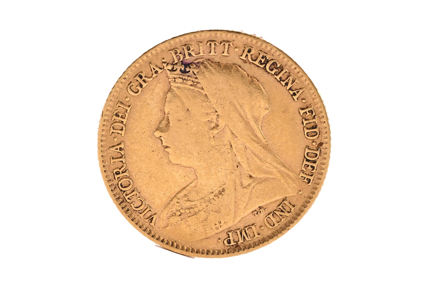 GOLD HALF SOVEREIGN, - Image 2 of 2