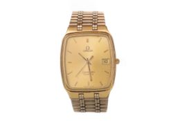 OMEGA SEAMASTER GOLD PLATED QUARTZ WRIST WATCH,