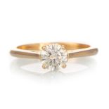 CERTIFICATED DIAMOND SOLITAIRE RING,