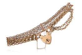 GOLD PLATED FOUR STRAND BRACELET,