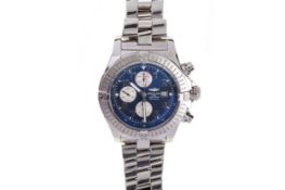 BREITLING SUPER AVENGER STAINLESS STEEL AUTOMATIC WRIST WATCH,