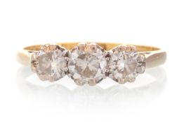 DIAMOND THREE STONE RING,