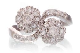 CERTIFICATED DIAMOND DRESS RING,