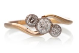 DIAMOND THREE STONE RING,