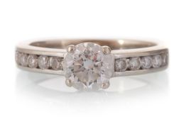 CERTIFICATED DIAMOND DRESS RING,