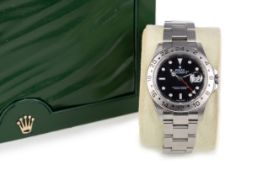 ROLEX EXPLORER II STAINLESS STEEL AUTOMATIC WRIST WATCH,