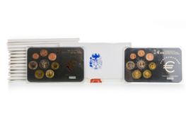 COLLECTION OF TWO EURO COMMEMORATIVE COIN SETS,
