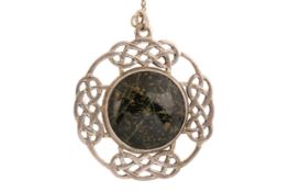 HJALTASTEYN LTD, SILVER HARDSTONE PENDANT
