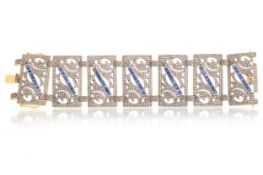 SAPPHIRE AND DIAMOND BRACELET,