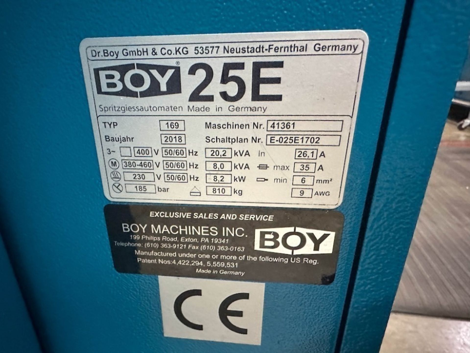 BOY 25 Ton Injection Molding Press, New in 2018 - Image 5 of 6