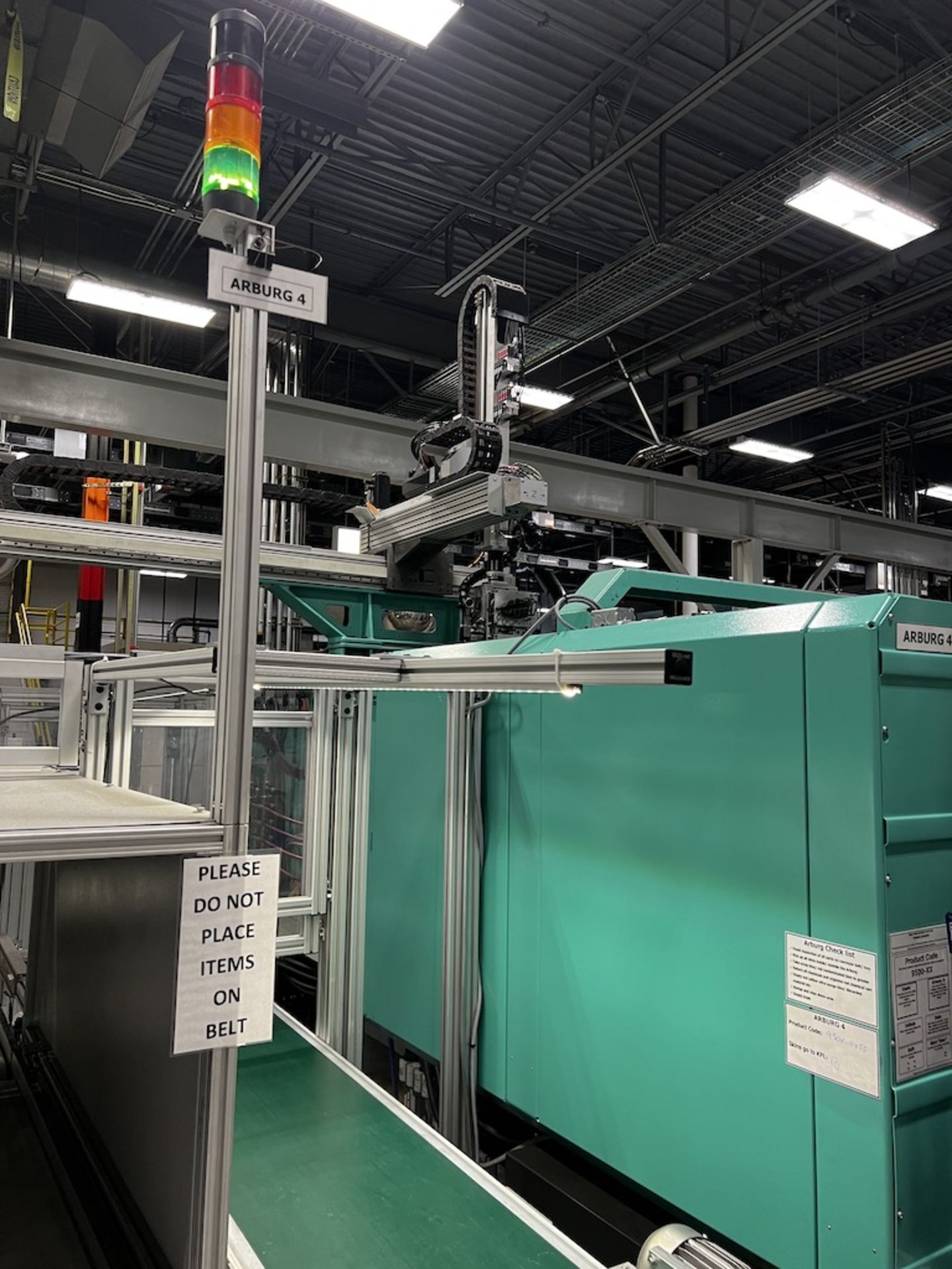 Arburg 320 Ton Injection Molding Press w/Integrated Arburg Robot, New in 2014 - Image 4 of 4