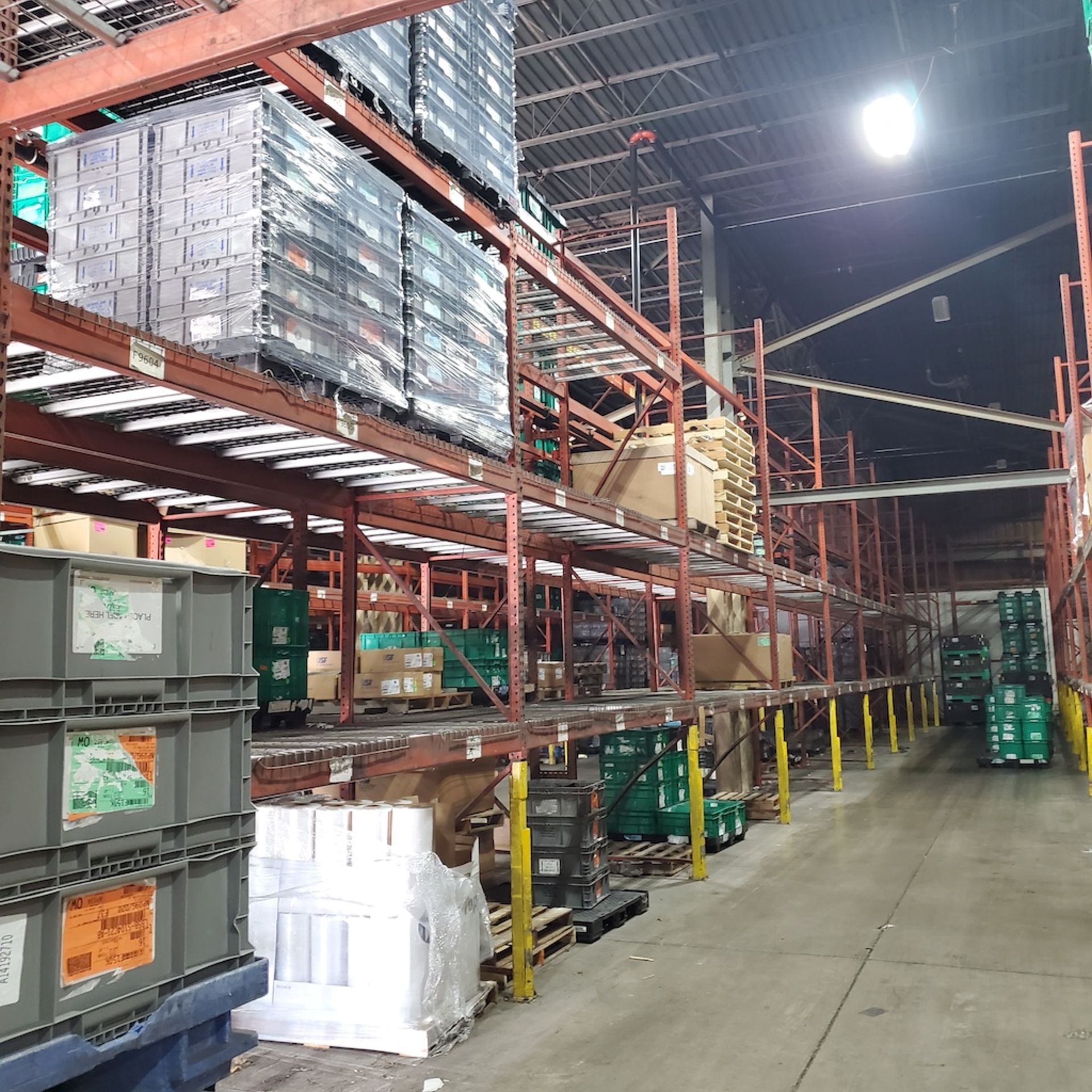 (11) Rows of Pallet Racking w/Wire Decking, Approx. (10) Sections 120' Each Row - Image 8 of 12