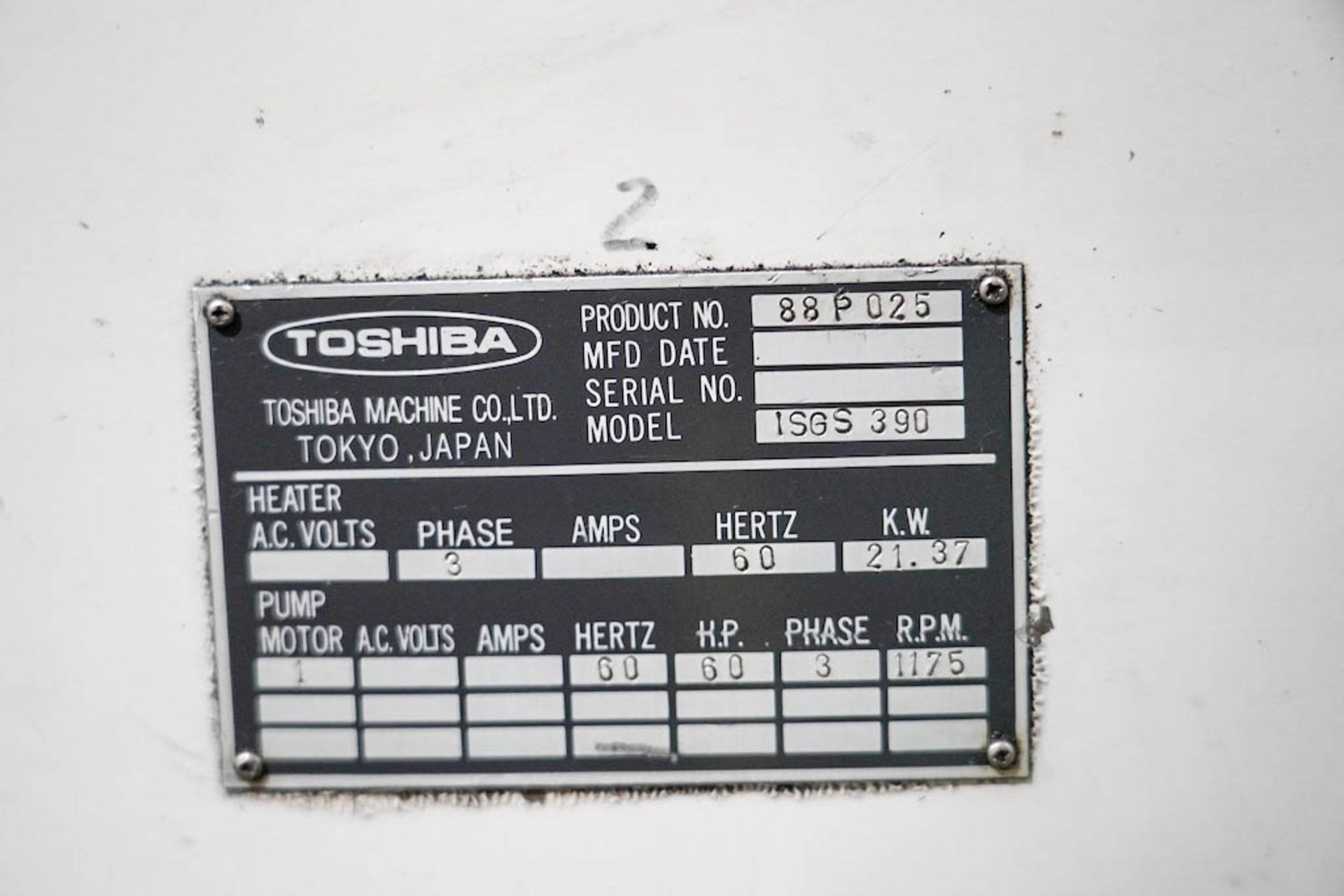 Toshiba 390 Ton Injection Molding Press - Image 7 of 8