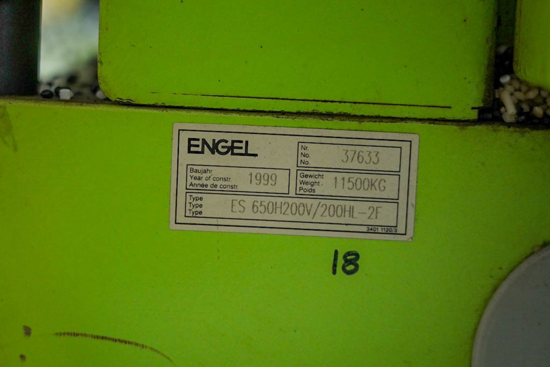 Engel 150 Ton 2-Shot Tie Barless Injection Molding Press - Image 7 of 7