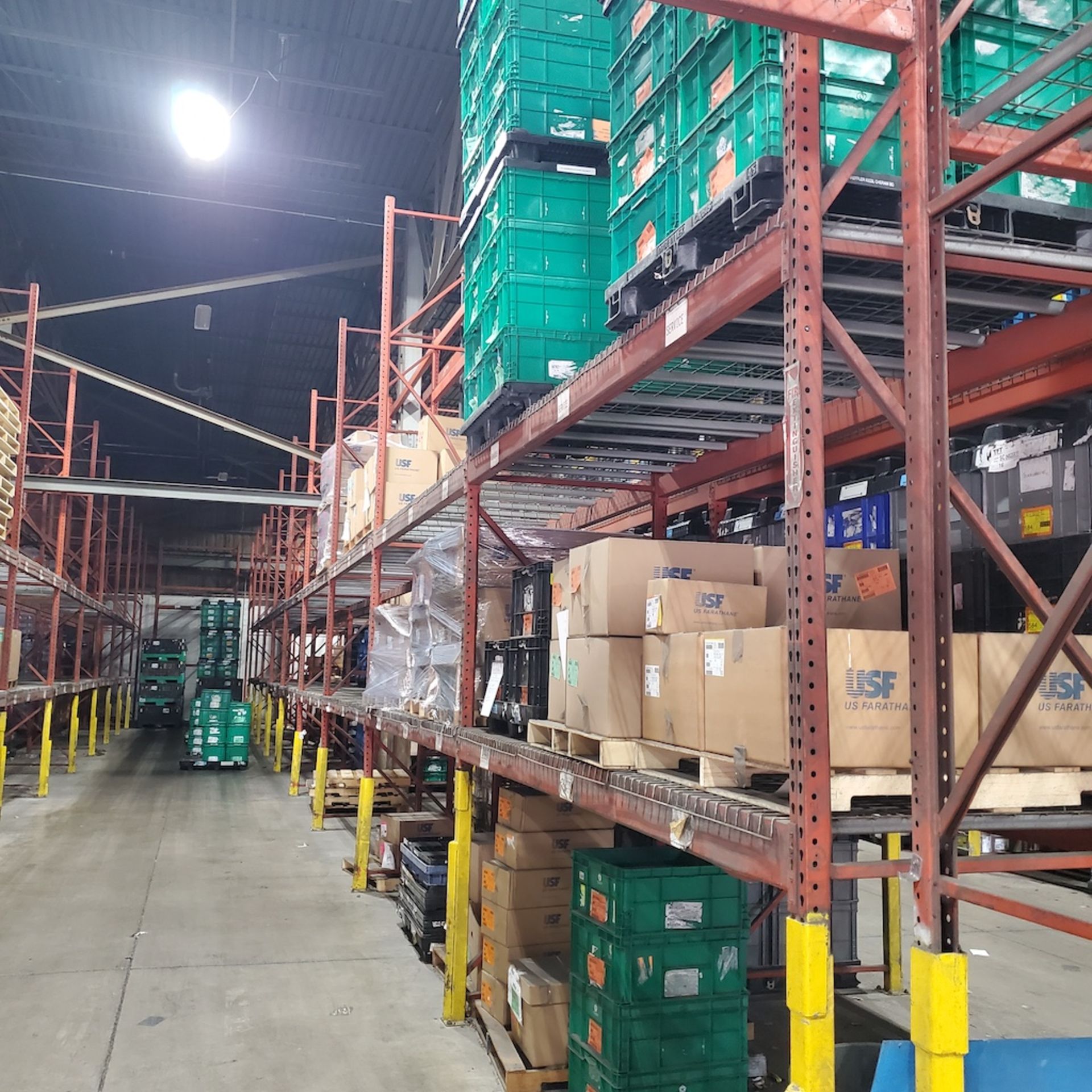 (11) Rows of Pallet Racking w/Wire Decking, Approx. (10) Sections 120' Each Row - Image 7 of 12