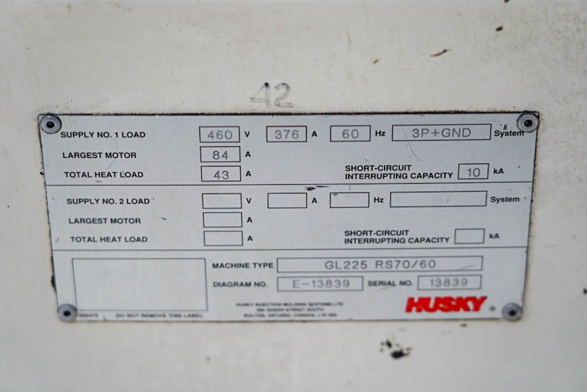 Husky 225 Ton Injection Molding Press - Image 6 of 6