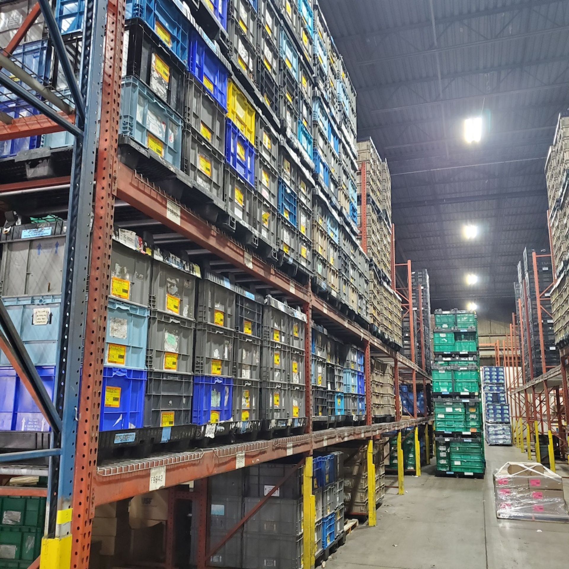 (11) Rows of Pallet Racking w/Wire Decking, Approx. (10) Sections 120' Each Row - Image 6 of 12