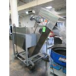 Mobile Bottle Hopper with Incline Belt Conveyor