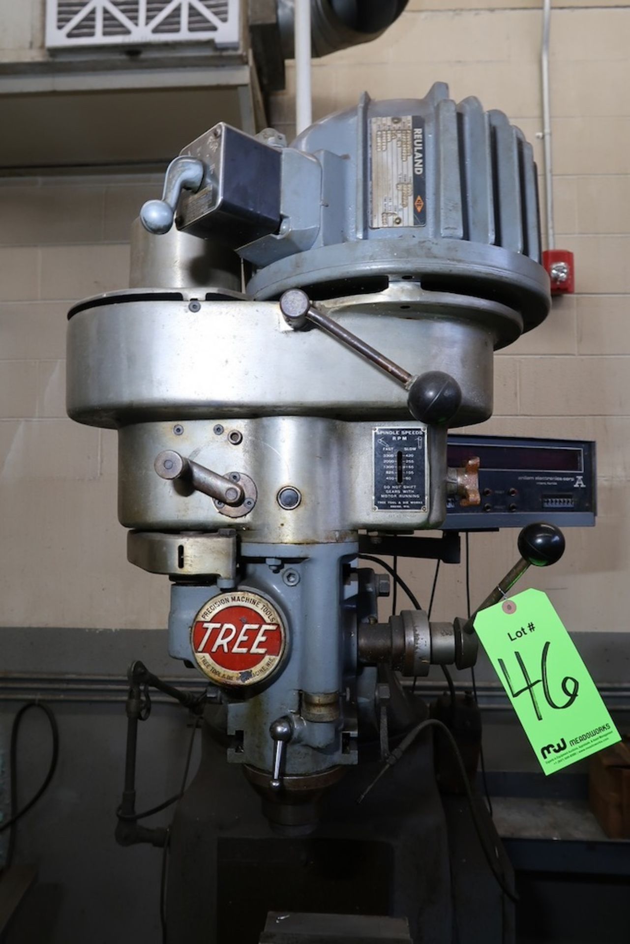 Tree 2UVRC Vertical Milling Machine - Image 4 of 5