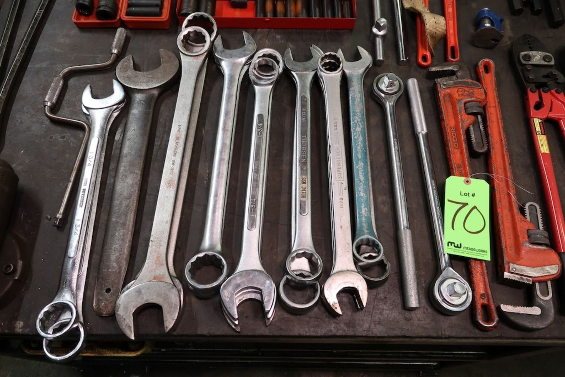 Lot of Assorted Hand Tools to Include Wrenches, Impact Sockets, Etc. - Bild 3 aus 4