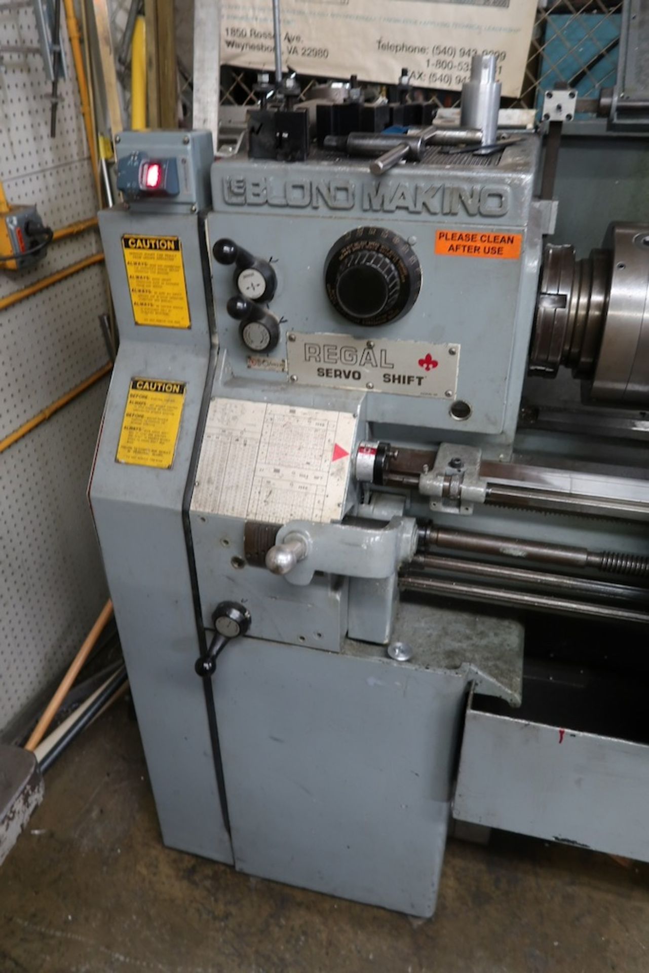 LeBlond Makino Engine Lathe, 16" Swing, 52" Between Centers - Image 2 of 9