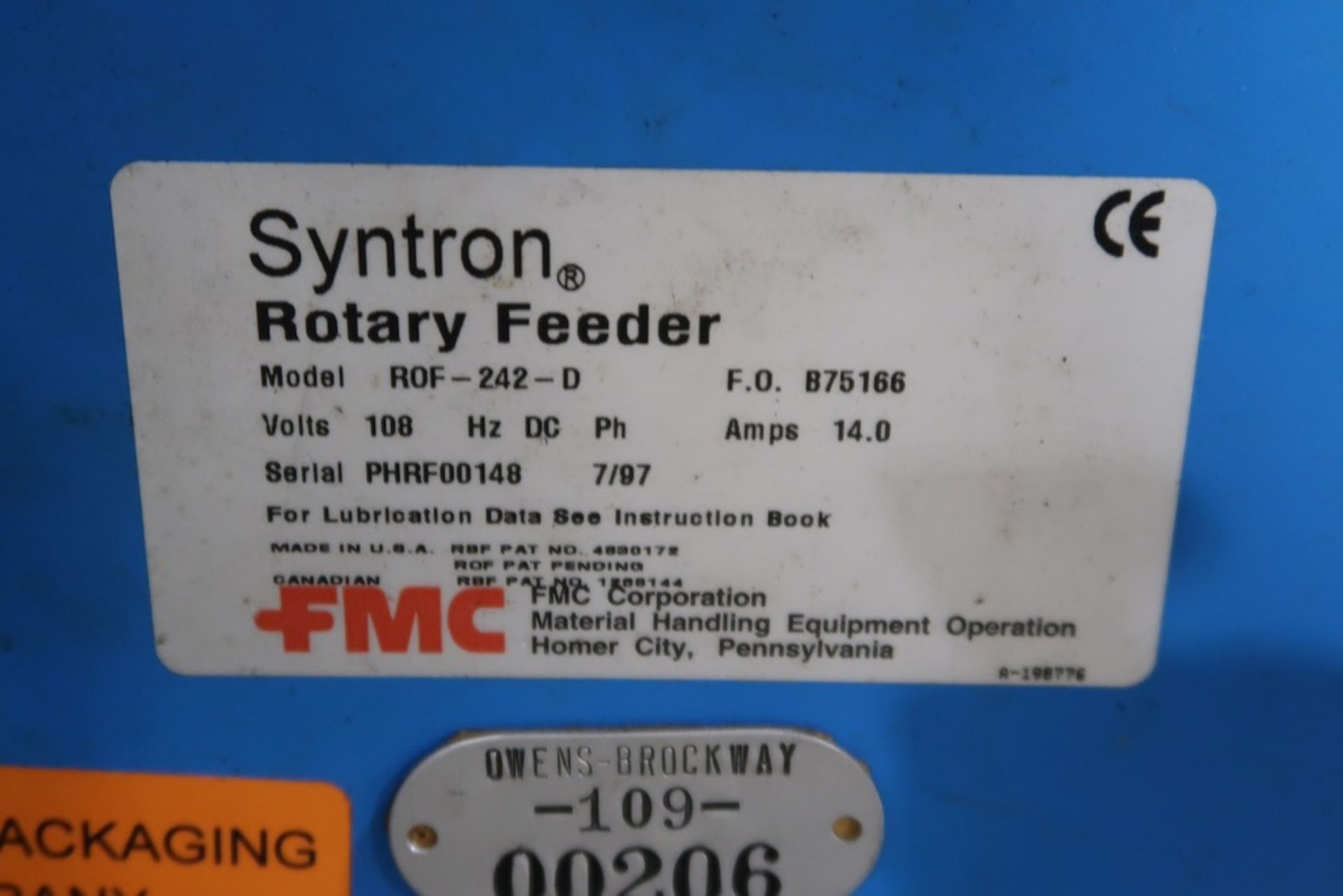 FMC 48" Syntron Rotary Feeder - Image 4 of 4