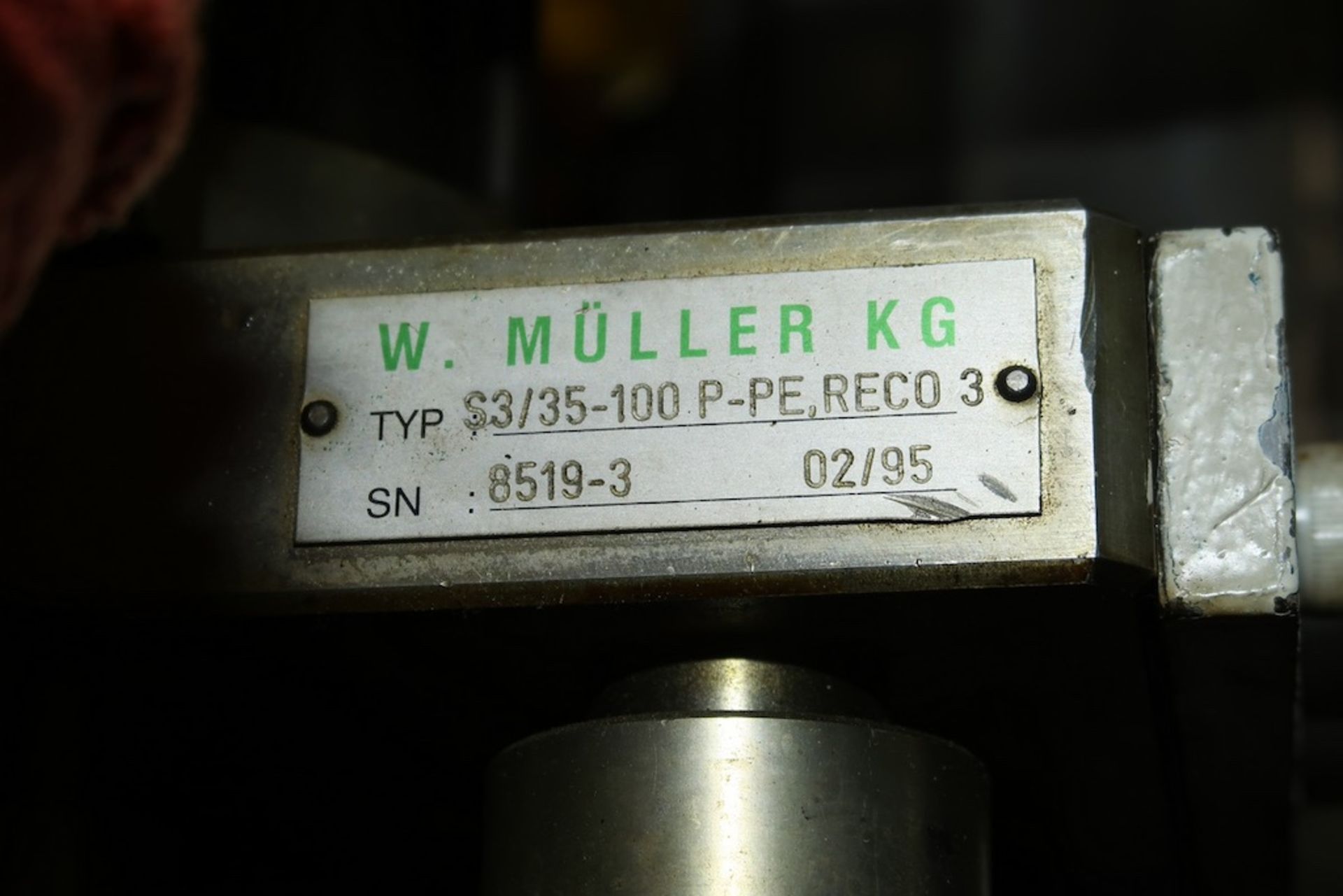 W. Muller 3-Layer Extrusion Head with Control Cabinet - Bild 4 aus 8