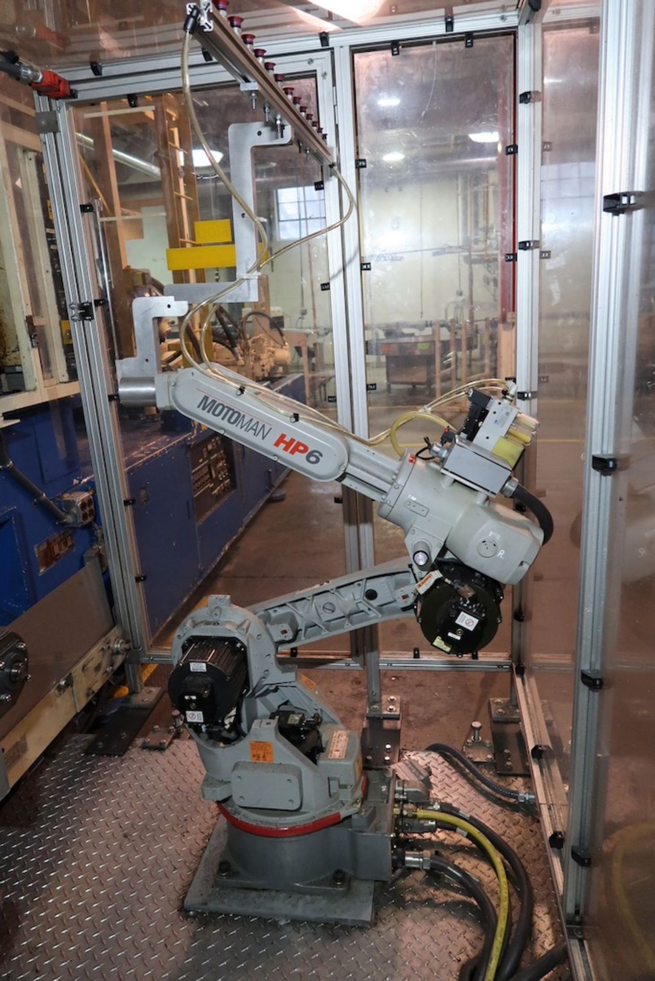 Motoman YR-HP6-A00 6-Axis Robot w/4-1/2"x6' Link Belt Conveyor, New in 2006 - Image 3 of 9