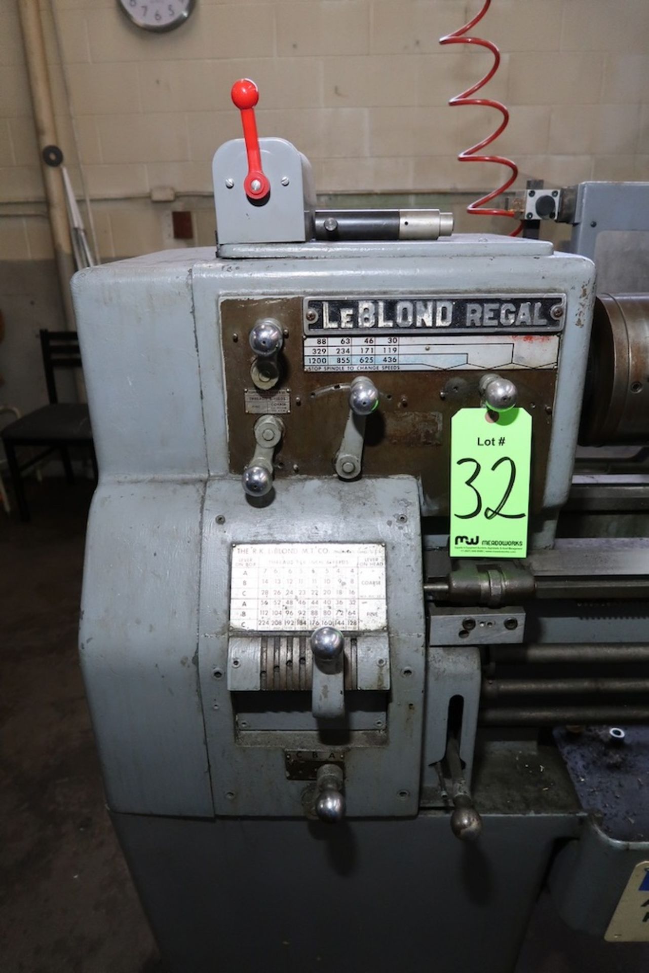 LeBlond Regal Engine Lathe, 16" Swing, 54" Between Centers - Image 4 of 4