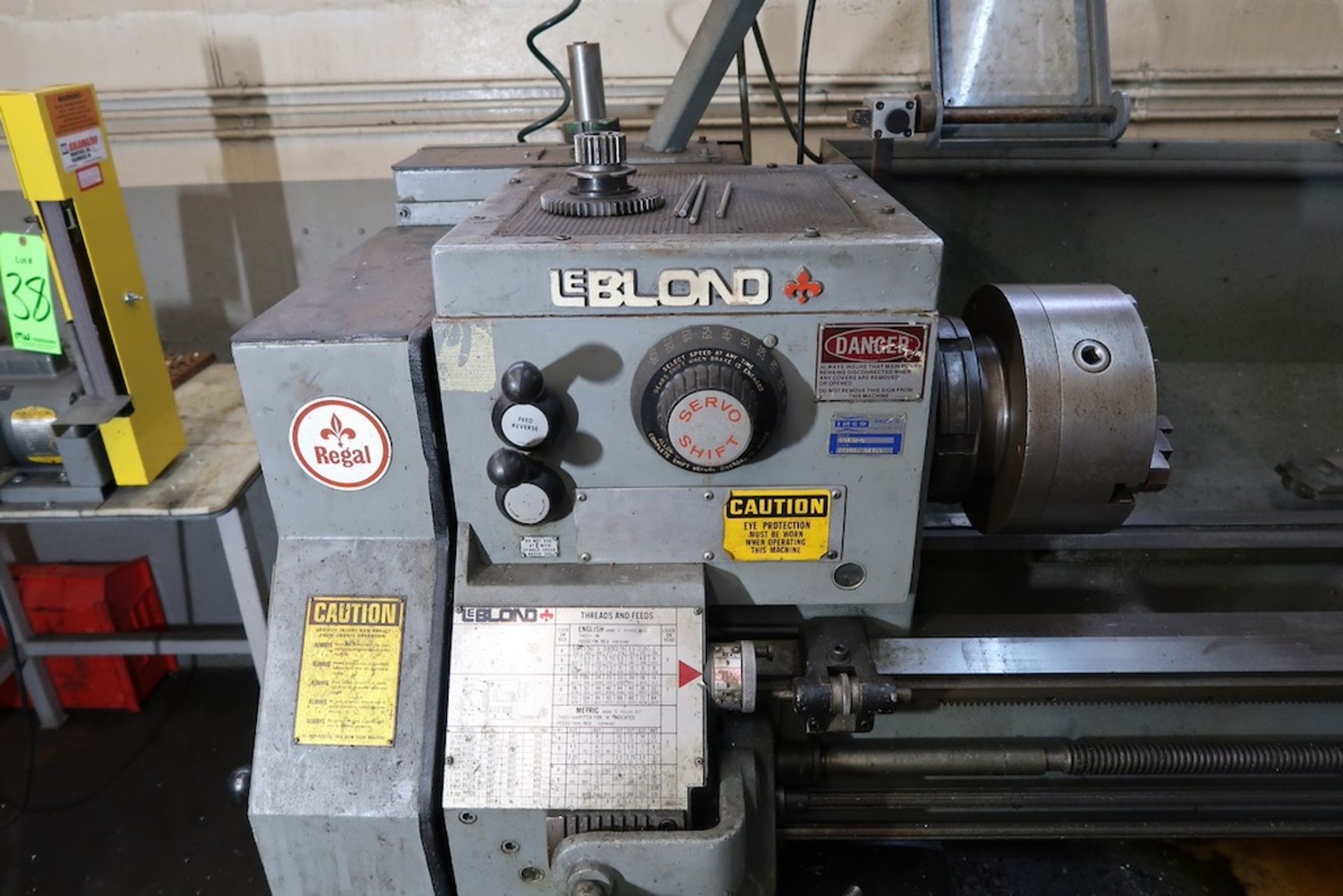 LeBlond Regal Engine Lathe, 16" Swing, 54" Between Centers - Image 4 of 4