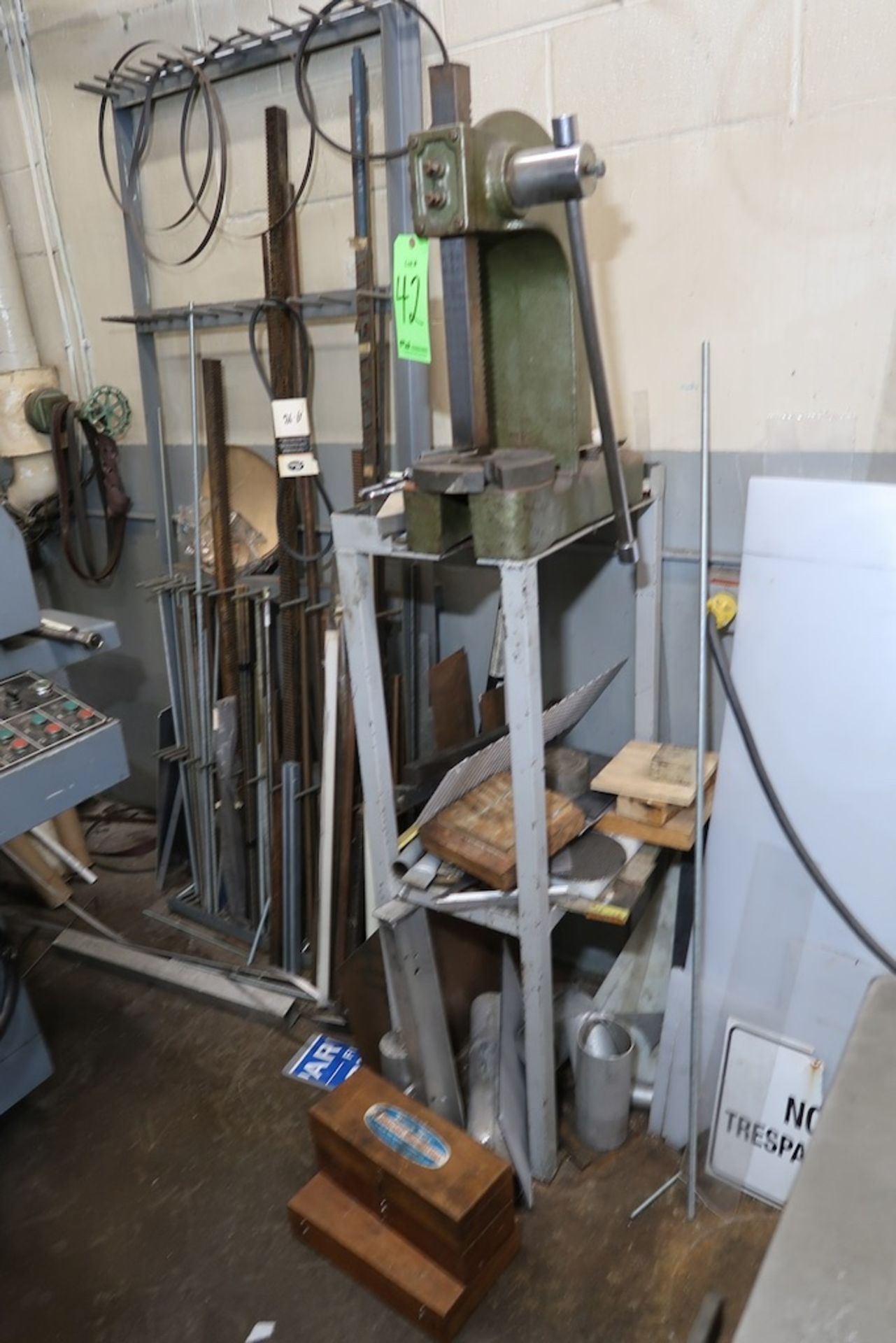 Enco Pedestal Mounted Arbor Press with Broach Sets - Image 2 of 5