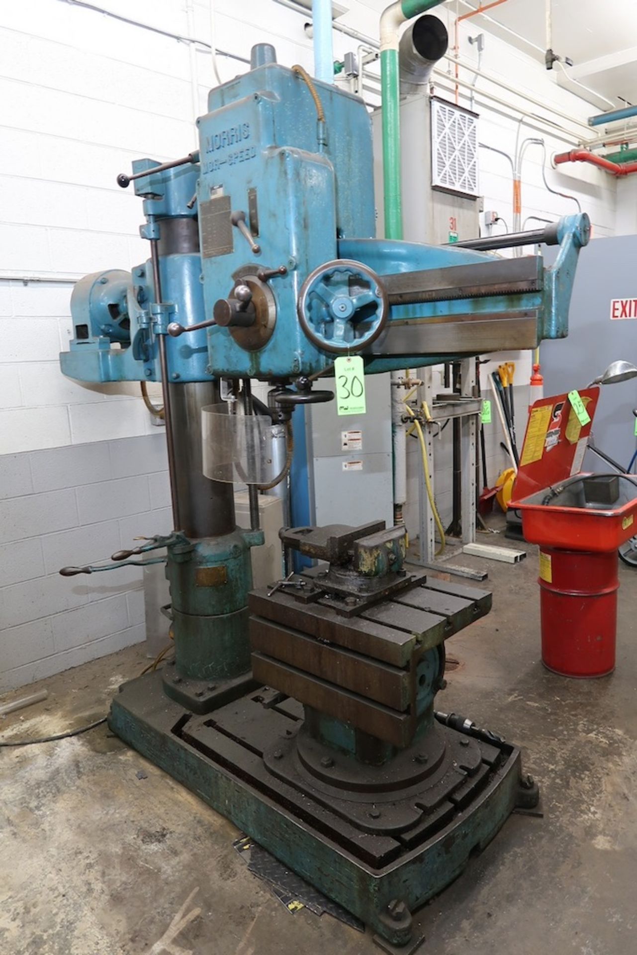 Morris 9" Column 4' Arm Radial Arm Drill - Image 2 of 4