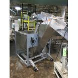 Mobile Bottle Hopper with Incline Belt Conveyor