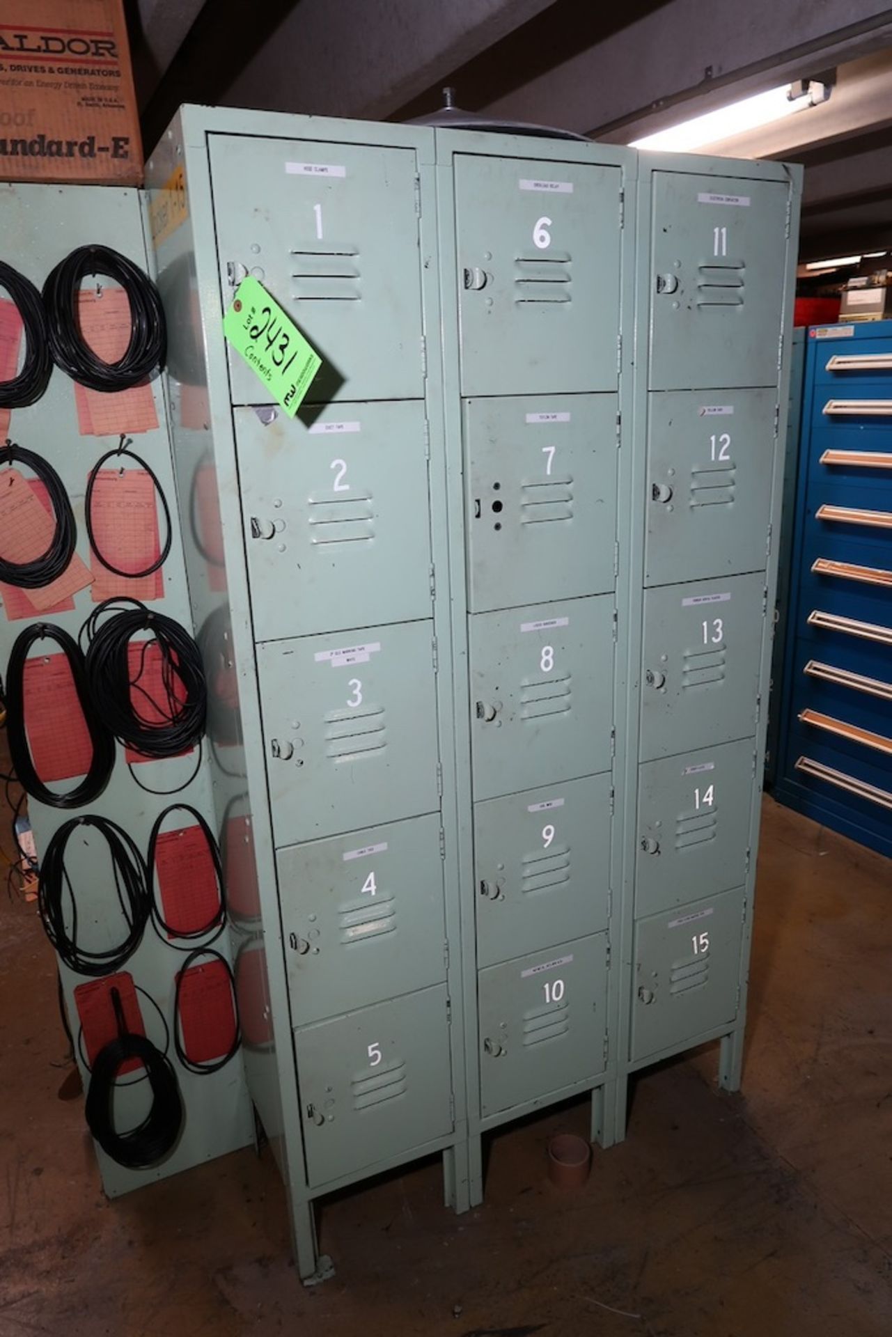 Contents of Parts Storage Mezzanine, Including (18) Stanley Vidmar Heavy Duty Storage Cabinets, Shel - Image 10 of 111