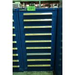 Vidmar 9-Drawer Heavy Duty Storage Cabinet with Misc. Mandrels and Bushings