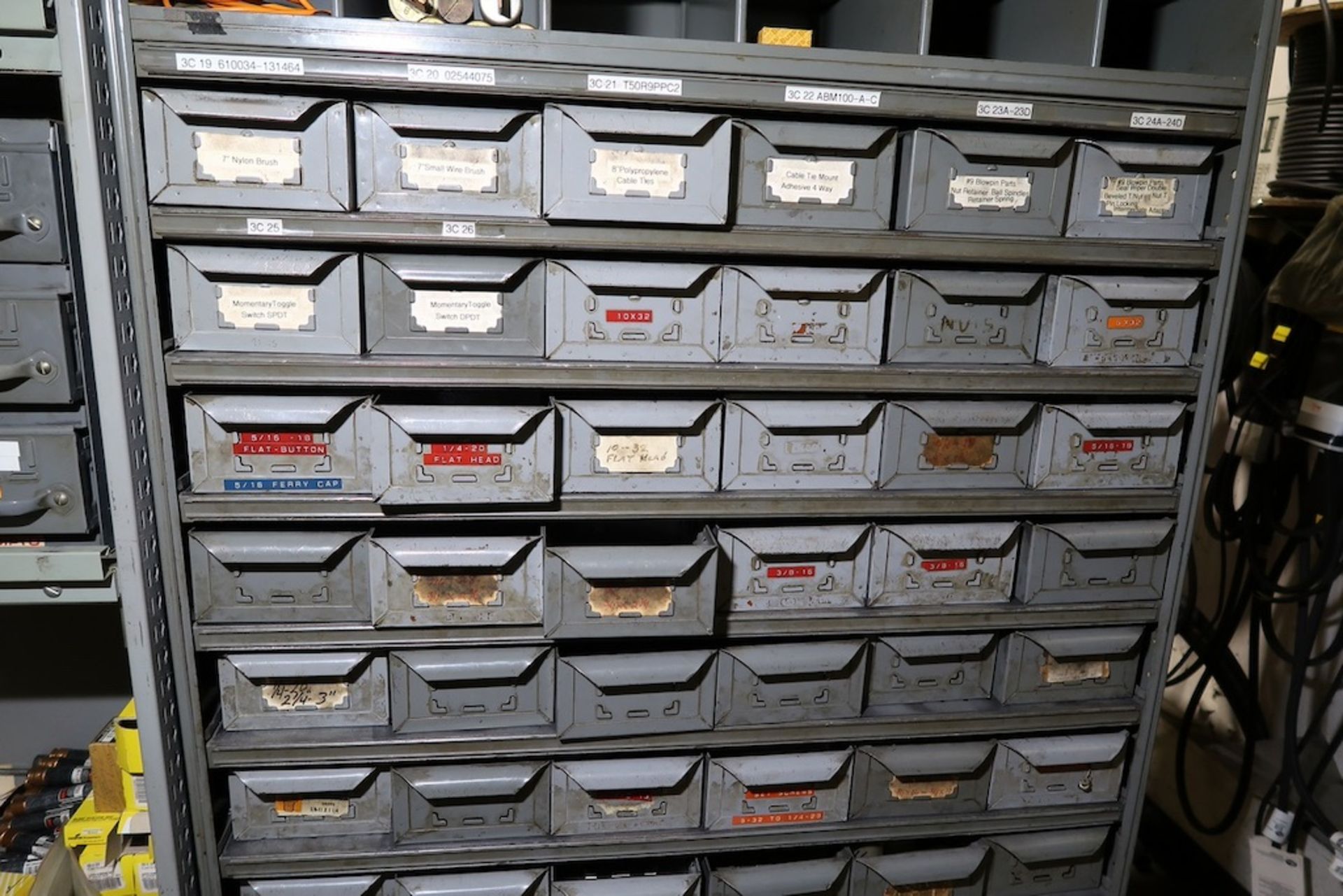 Contents of Maint. Cage, Including (15) Sections of Racking, of Misc Machine Spare Parts, Etc. - Image 36 of 50