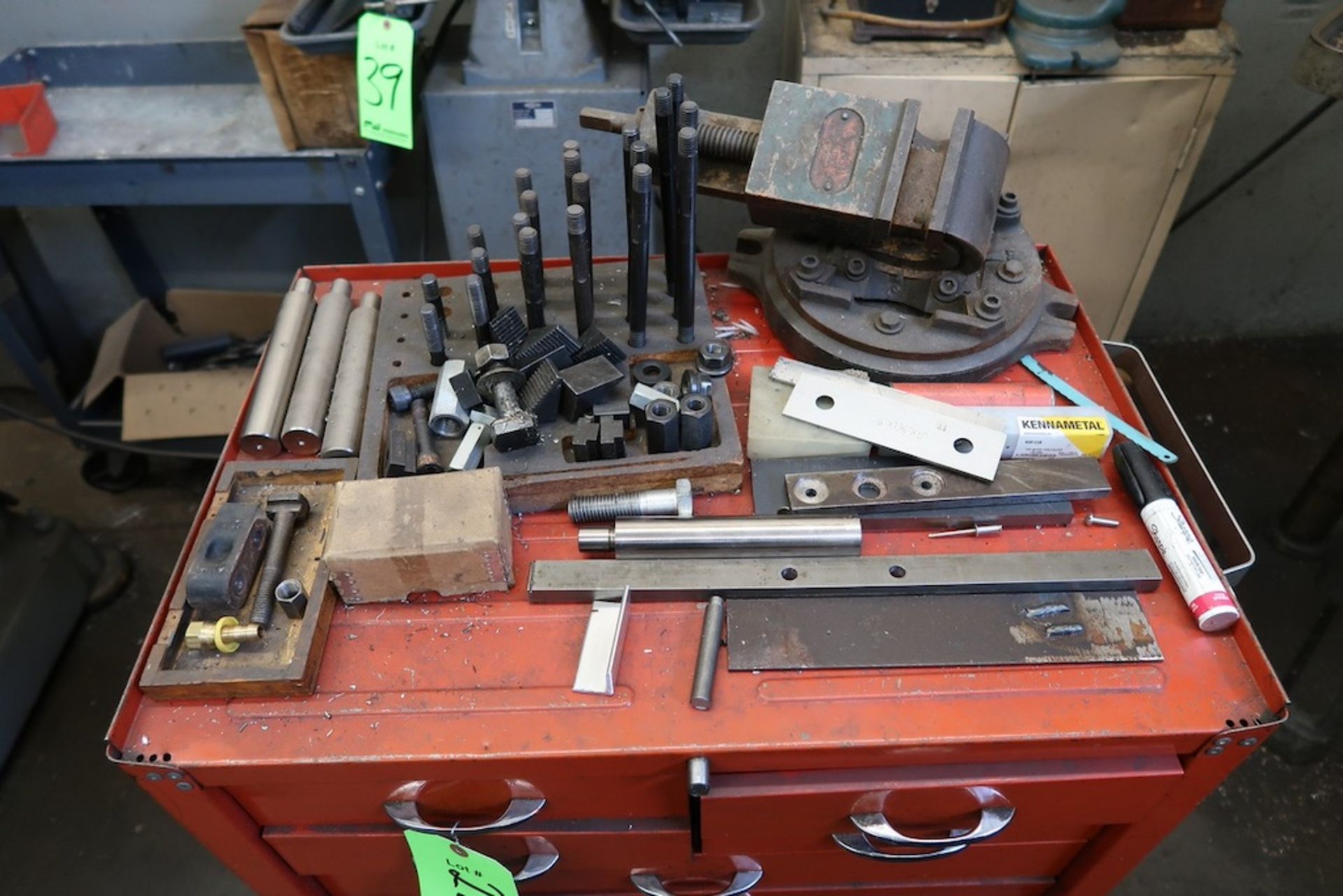 9-Drawer Tool Cart with Assorted Mill Set-Up Tooling and Hardware, Etc. - Image 2 of 9