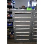 Stanley Vidmar 8-Drawer Heavy Duty Storage Cabinet with Assorted Black and Galvanized Pipe Fittings