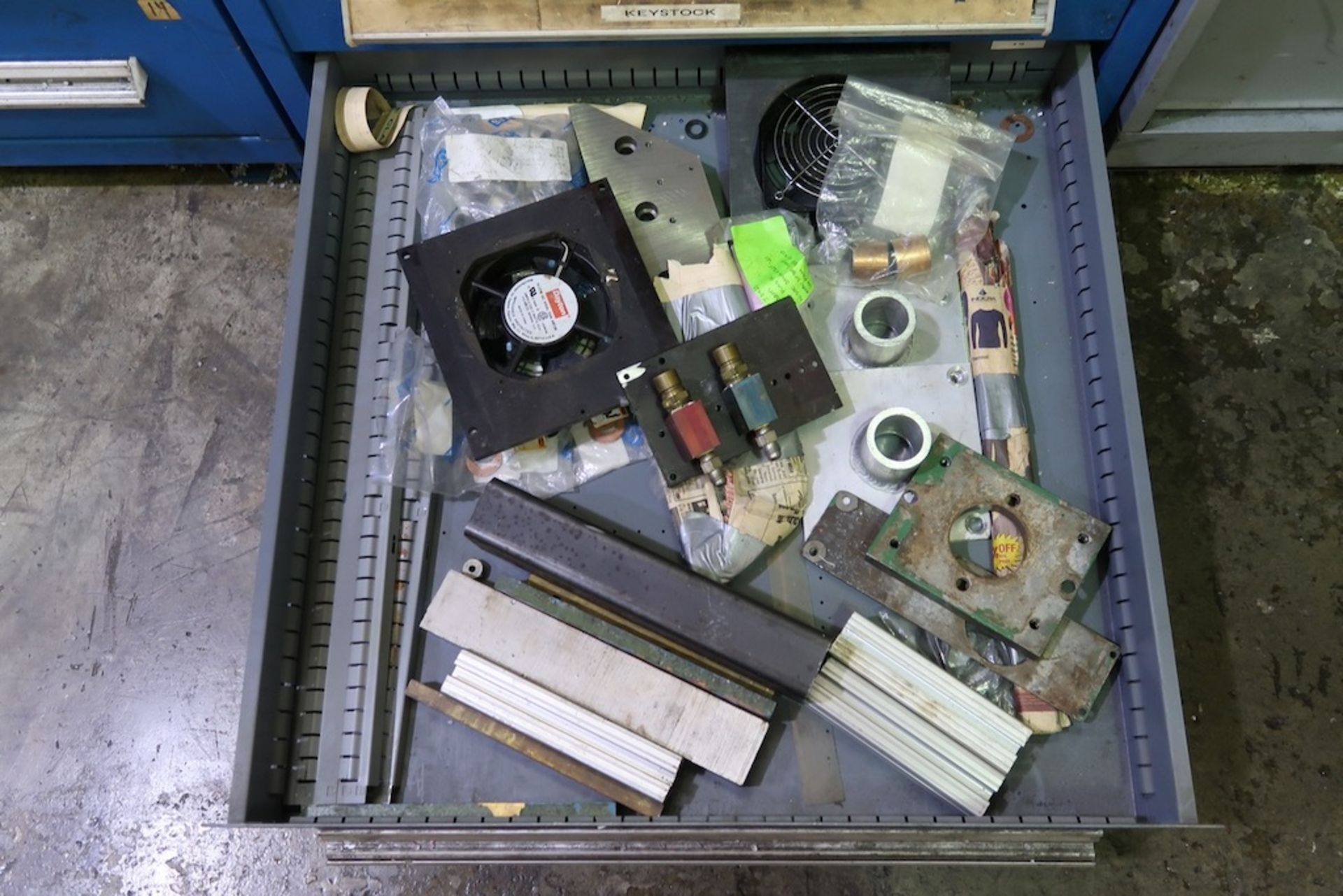 Vidmar 12-Drawer Heavy Duty Storage Cabinet with Misc. Machine Parts, Etc. - Image 12 of 12