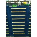 Vidmar 9-Drawer Heavy Duty Storage Cabinet with Misc. Cutters and Anvils