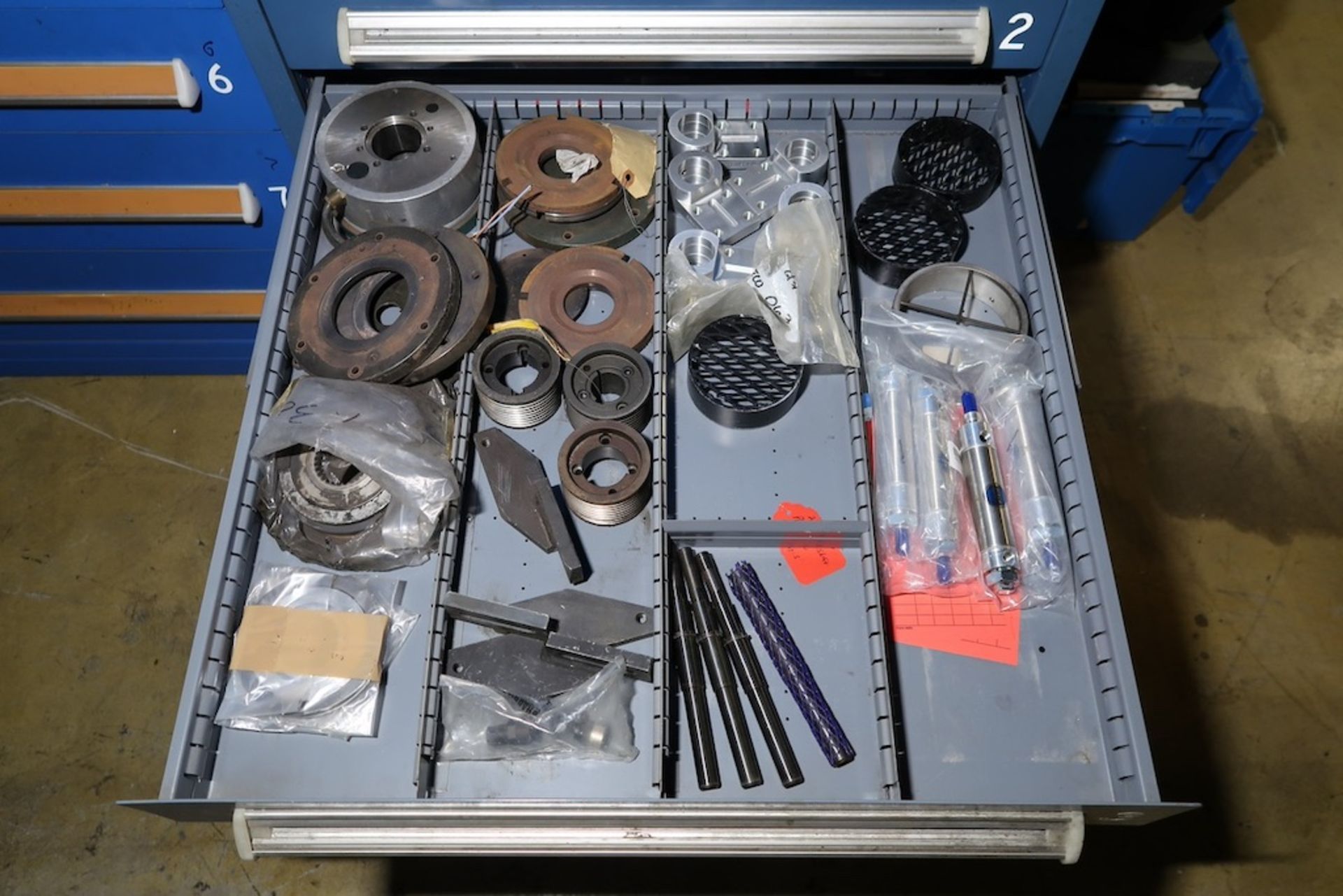 Contents of Parts Storage Mezzanine, Including (18) Stanley Vidmar Heavy Duty Storage Cabinets, Shel - Image 77 of 111