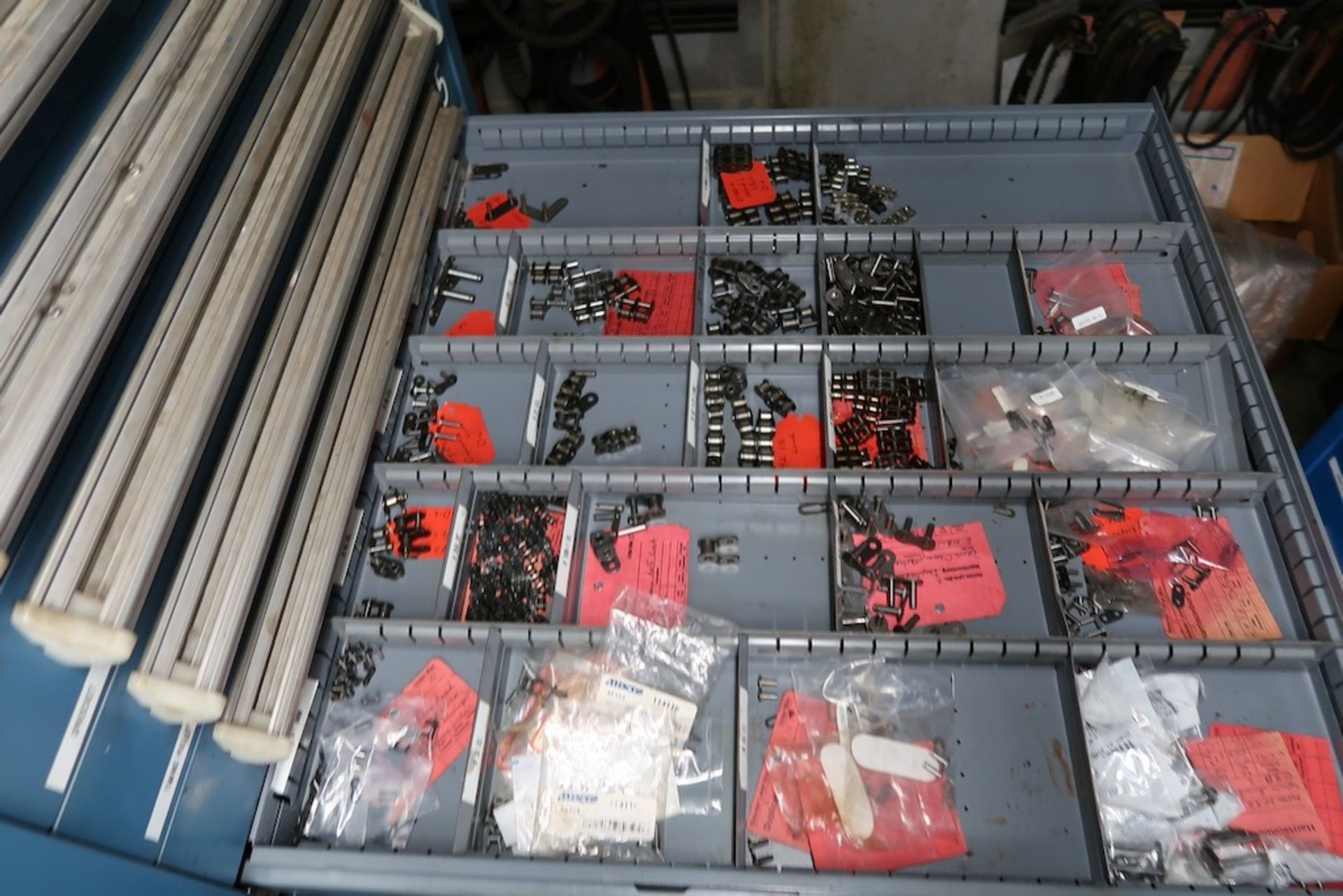 Contents of Parts Storage Mezzanine, Including (18) Stanley Vidmar Heavy Duty Storage Cabinets, Shel - Image 27 of 111