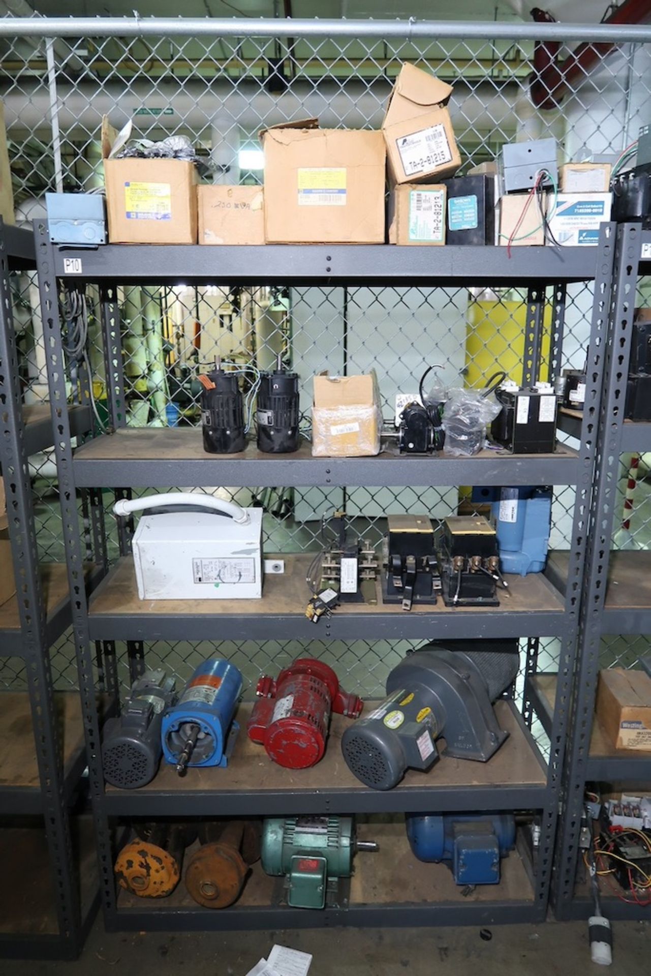 (3) Sections of Adjustable Shelving Units with Misc. Electrical Spare Parts, Transformers, Etc. - Image 3 of 4