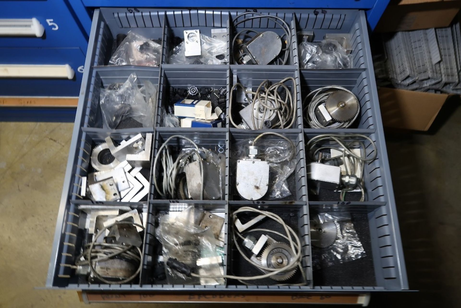 Contents of Parts Storage Mezzanine, Including (18) Stanley Vidmar Heavy Duty Storage Cabinets, Shel - Image 98 of 111