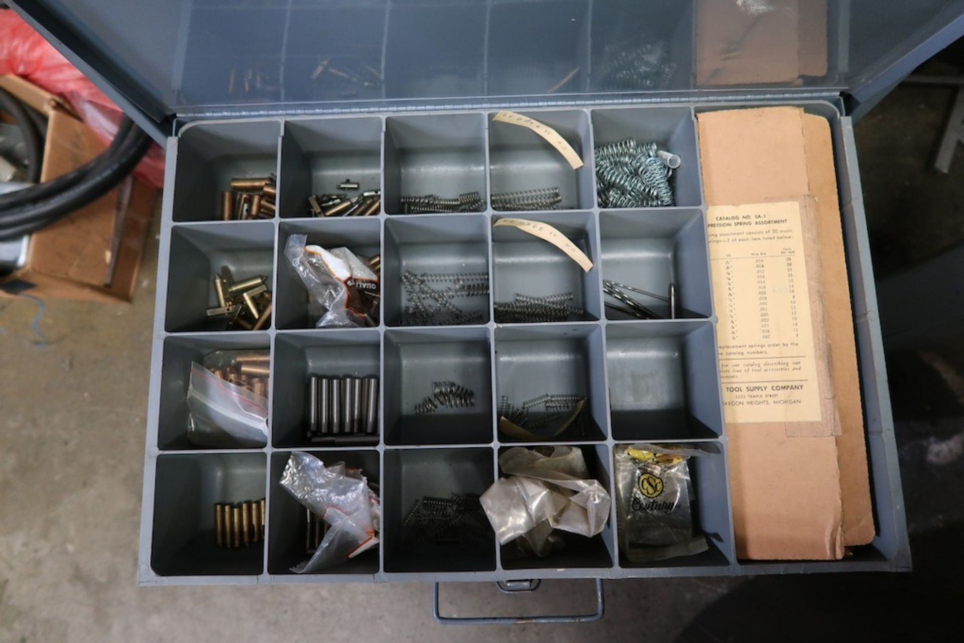 Remaining Contents of Tool Room Cage, Including Hardware Organizers, Etc. - Image 5 of 20