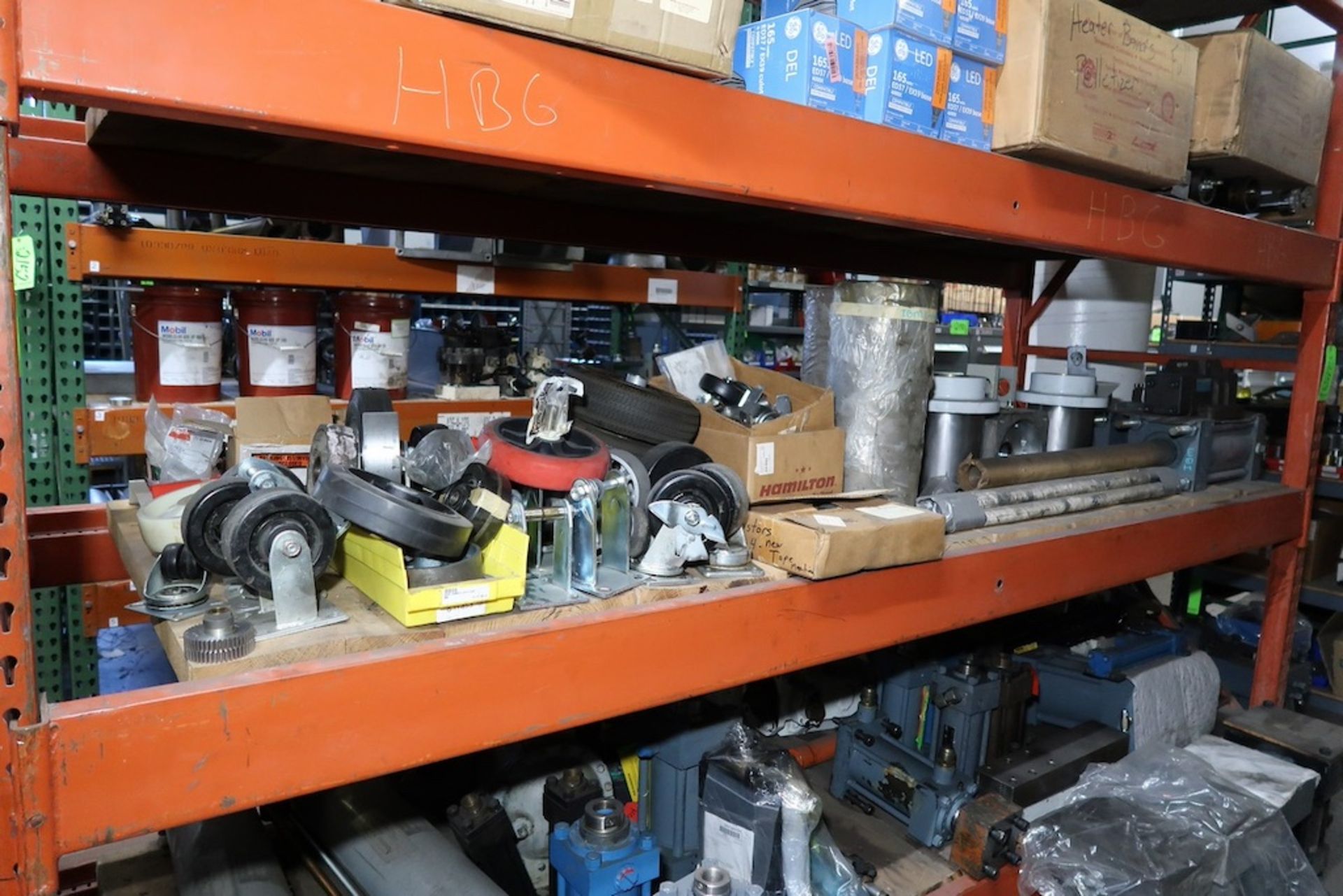 (1) Section of Pallet Racking with Assorted Spare Parts, Hydraulic Pumps, Heat Exchangers, Etc. - Image 17 of 18