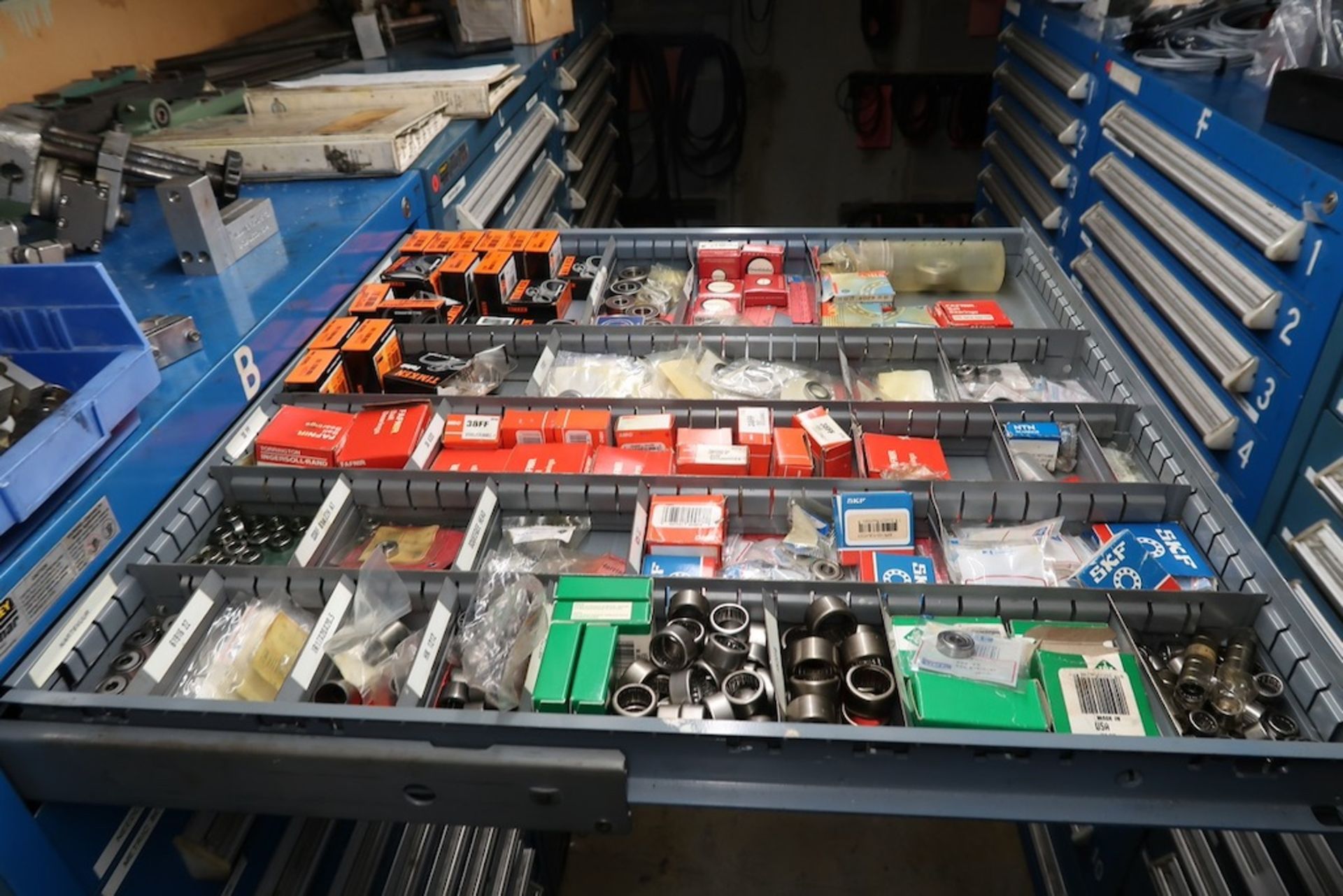 Contents of Parts Storage Mezzanine, Including (18) Stanley Vidmar Heavy Duty Storage Cabinets, Shel - Image 17 of 111