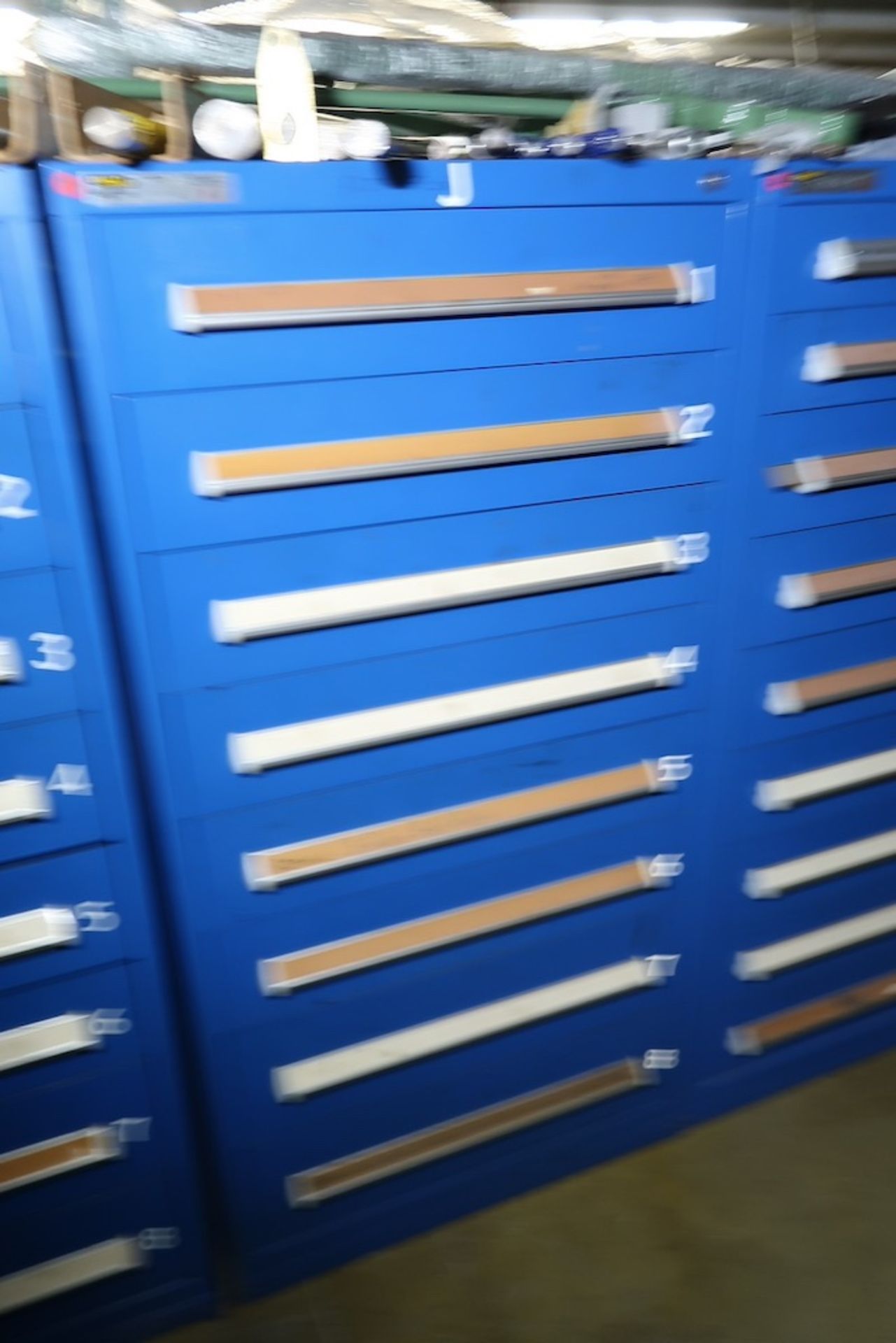 Contents of Parts Storage Mezzanine, Including (18) Stanley Vidmar Heavy Duty Storage Cabinets, Shel - Image 63 of 111