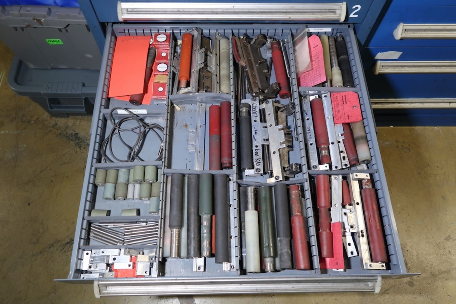 Contents of Parts Storage Mezzanine, Including (18) Stanley Vidmar Heavy Duty Storage Cabinets, Shel - Image 82 of 111